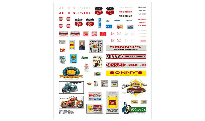 Woodland Scenics PF5203 N Scale Building Structure Kit, Sonny's Super Service
