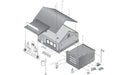 Woodland Scenics PF5203 N Scale Building Structure Kit, Sonny's Super Service