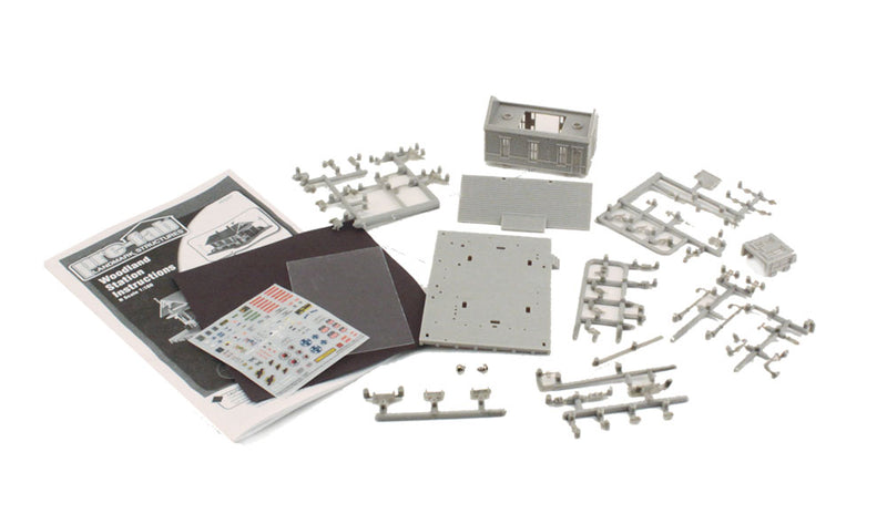 Woodland Scenics PF5207 N Scale Building Structure Kit, Woodland Station