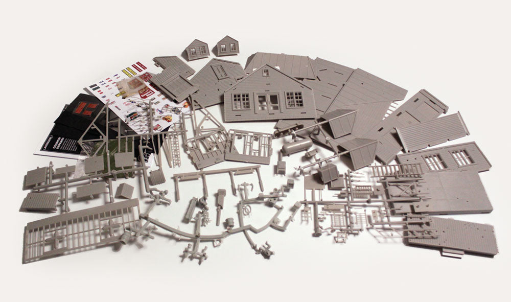 Woodland Scenics PF5894 O Scale Building Structure Kit, Country Store Expansion