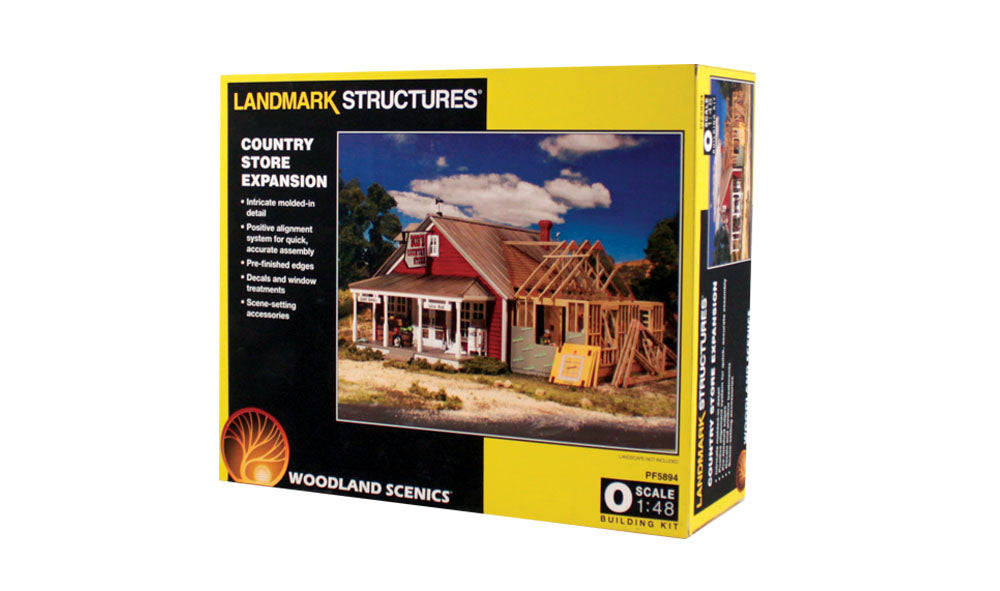 Woodland Scenics PF5894 O Scale Building Structure Kit, Country Store Expansion
