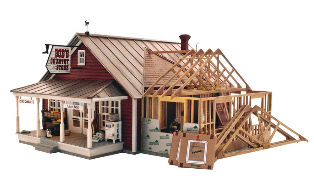 Woodland Scenics PF5894 O Scale Building Structure Kit, Country Store Expansion