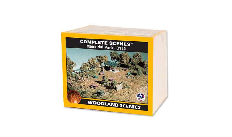 Woodland Scenics S132 HO Scale Complete Scenes, Memorial Park