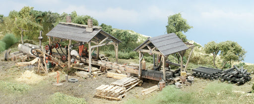 Woodland Scenics TS154 HO Scale Trackside Scenes, Tie & Plank Mill