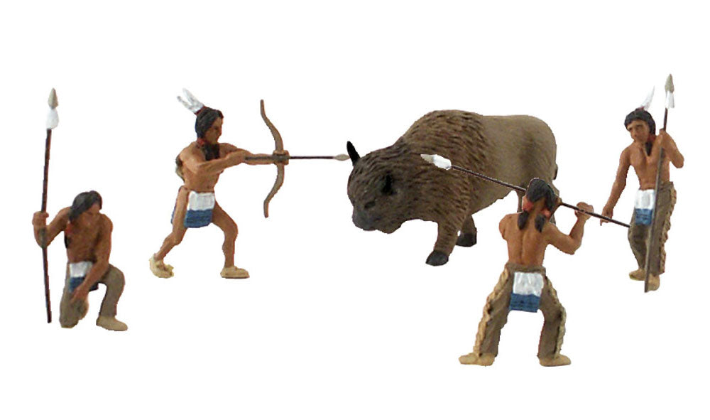 Woodland Scenics SP444 Scene-A-Rama Scene Setters Native American Hunters