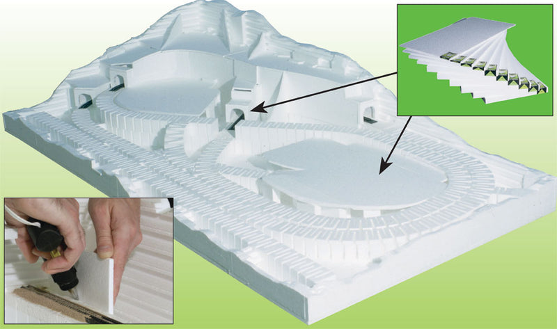 Woodland Scenics ST1425 Sub Terrain, Foam Sheet, 2"