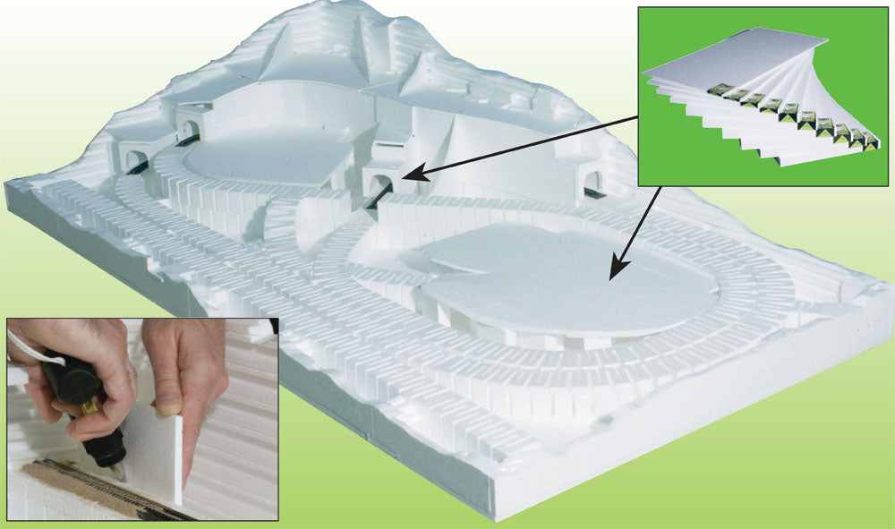 Woodland Scenics ST1425 Sub Terrain, Foam Sheet, 2"