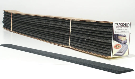 Woodland Scenics ST1471 HO Scale Roadbed, 2' Track-Bed Strips (12)