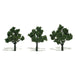 Woodland Scenics TR1507 Ready-Made Tree, Medium Green 3-4" (3-Pack)