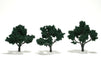 Woodland Scenics TR1508 Ready-Made Tree, Dark Green 3-4" (3-Pack)
