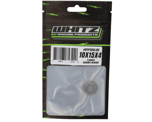 Whitz Racing Products 10154F 10x15x4mm Hyperglide Ceramic Flanged Ball Bearing