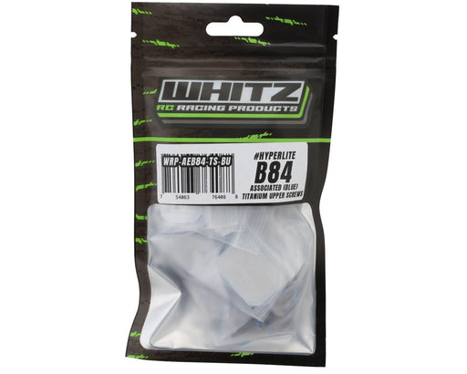Whitz Racing Products AE84-TS-BU Team Associated B84 HyperLite Titanium Upper Screws Kit