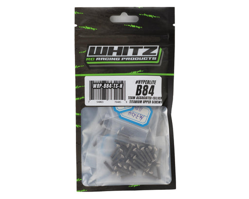 Whitz Racing Products AE84-TS-N Team Associated B84 HyperLite Titanium Upper Screws Kit
