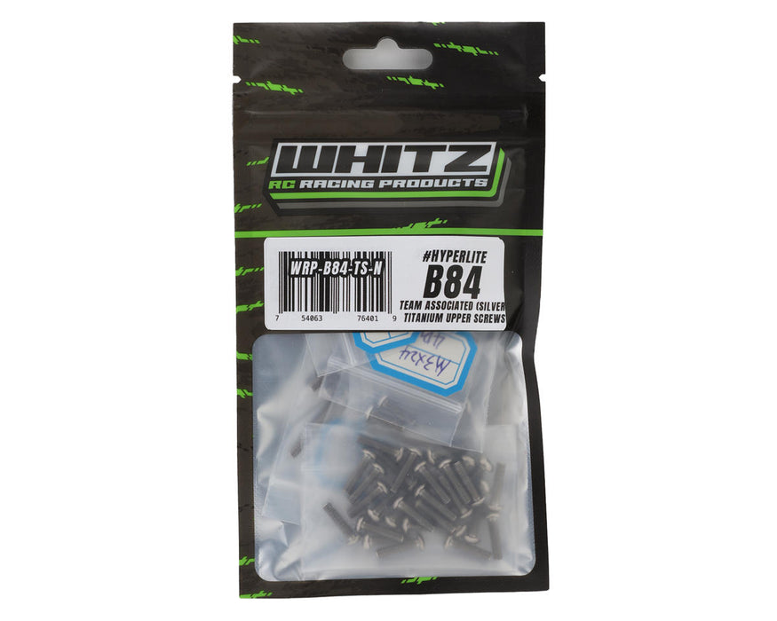 Whitz Racing Products AE84-TS-N Team Associated B84 HyperLite Titanium Upper Screws Kit