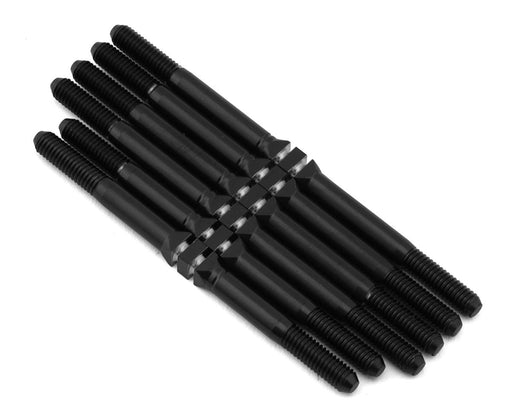 Whitz Racing Products AESC64-HM2 Black HyperMax RC10SC6.4 3.5mm Titanium Turnbuckles (6 Pack)