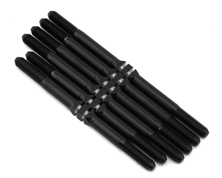 Whitz Racing Products AESC64-HM2 Black HyperMax RC10SC6.4 3.5mm Titanium Turnbuckles (6 Pack)