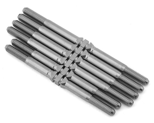 Whitz Racing Products AESC64-HM Silver HyperMax RC10SC6.4 3.5mm Titanium Turnbuckles (6 Pack)