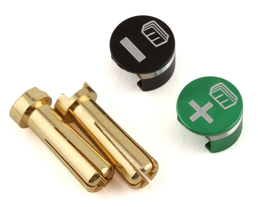 Whitz Racing Products GRB-GRN Green Battery Grabs with 5mm Bullets (1 Set)