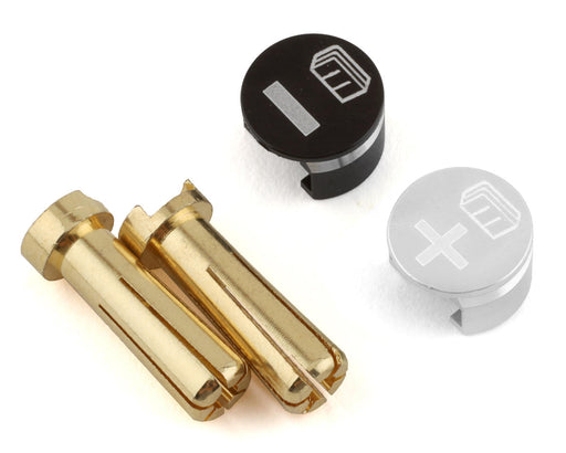 Whitz Racing Products GRB-SIL Silver Battery Grabs with 5mm Bullets (1 Set)