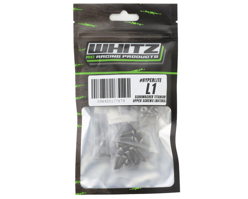Whitz Racing Products SCHL1-TS-N Silver HyperLite Cat L1 Titanium Upper Screw Kit