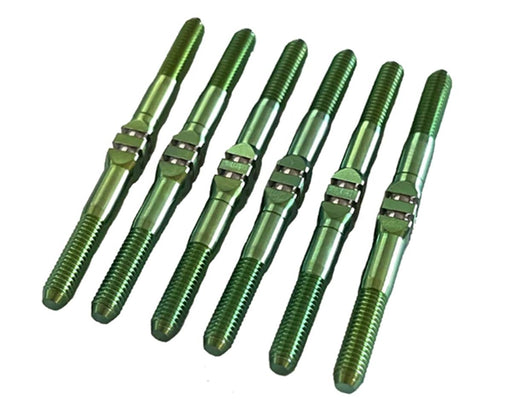 Whitz Racing Products TLR22X4-HM3 Green HyperMax TLR 22X-4 3.5mm Titanium Turnbuckle Kit