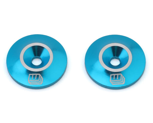 Whitz Racing Products WAS-BLU Blue CNC Aluminum Low Profile Wing Washers (2 Pack)
