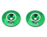 Whitz Racing Products WAS-GRN Green CNC Aluminum Low Profile Wing Washers (2 Pack)