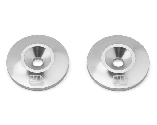 Whitz Racing Products WAS-SIL Silver CNC Aluminum Low Profile Wing Washers (2 Pack)