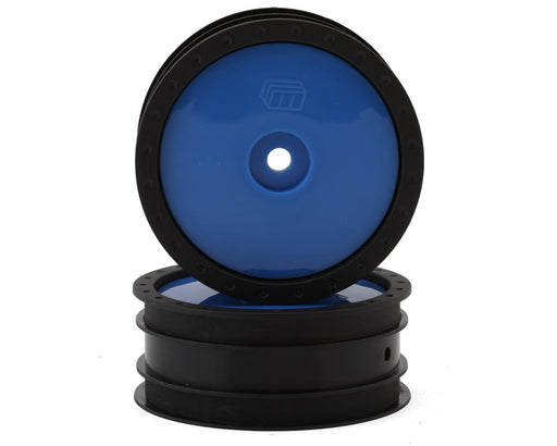 Whitz Racing Products WL-FRT-BLU Blue 1/10 Whiplash Front 2.2" Sprint Car Wheels (2 Pack)