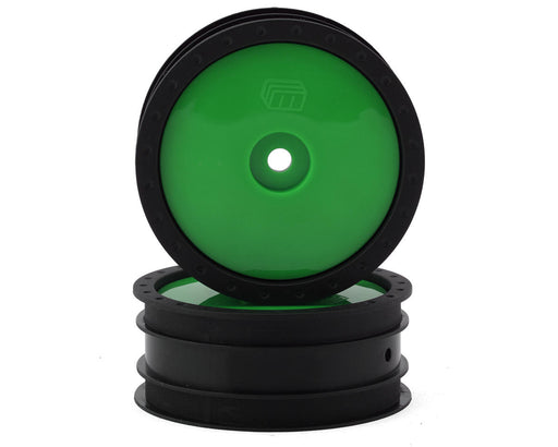Whitz Racing Products WL-FRT-GRN Green 1/10 Whiplash Front 2.2" Sprint Car Wheel (2 Pack)