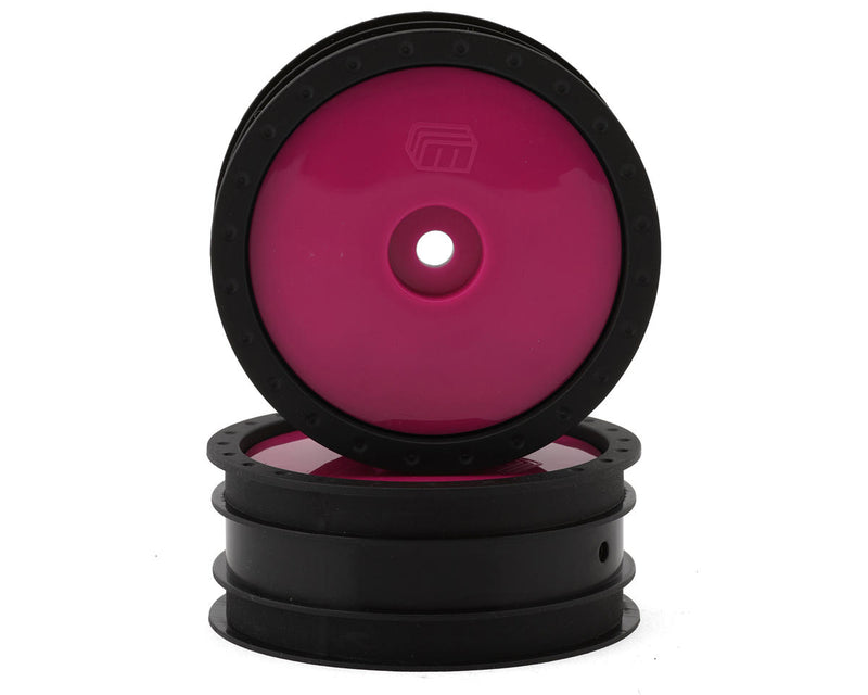 Whitz Racing Products WL-FRT-HPK Hot Pink 1/10 Whiplash Front 2.2" Sprint Car Wheels (2 Pack)