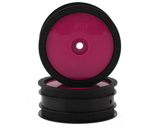 Whitz Racing Products WL-FRT-HPK Hot Pink 1/10 Whiplash Front 2.2" Sprint Car Wheels (2 Pack)