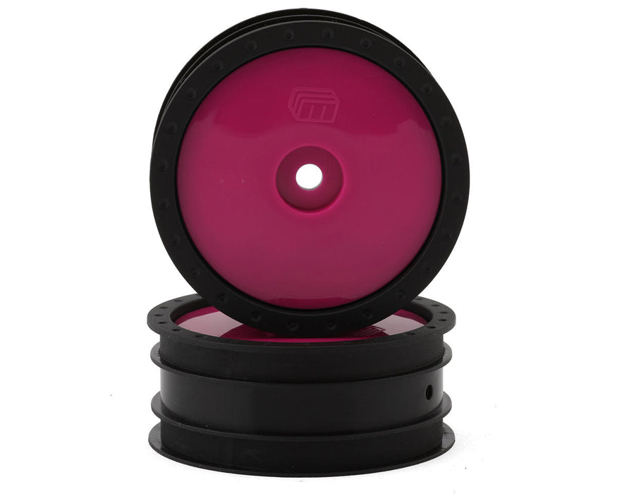 Whitz Racing Products WL-FRT-HPK Hot Pink 1/10 Whiplash Front 2.2" Sprint Car Wheels (2 Pack)