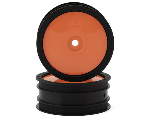 Whitz Racing Products WL-FRT-ORG Orange 1/10 Whiplash Front 2.2" Sprint Car Wheels (2 Pack)