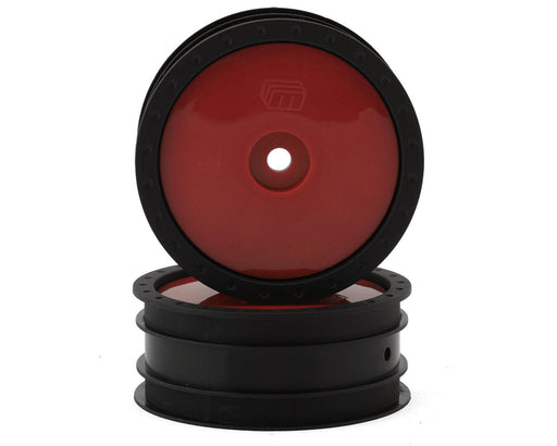 Whitz Racing Products WL-FRT-RED Red 1/10 Whiplash Front 2.2" Sprint Car Wheels (2 Pack)