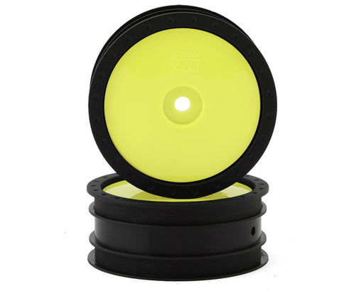 Whitz Racing Products WL-FRT-YLW 1/10 Whiplash Front 2.2" Sprint Car Wheels (2 Pack)