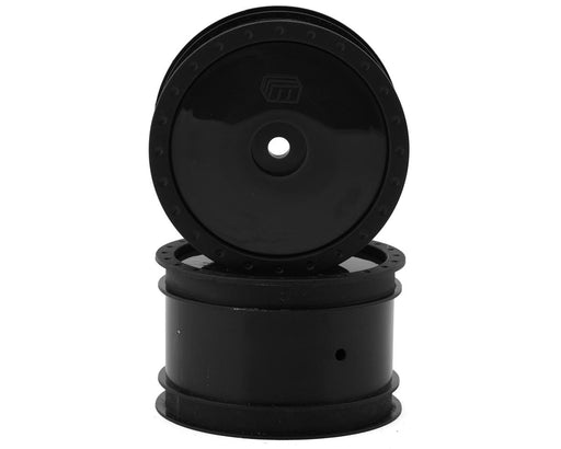 Whitz Racing Products WL-REAR-BLK Black  1/10 Whiplash Rear 2.2" Sprint Car Wheels (2 Pack)