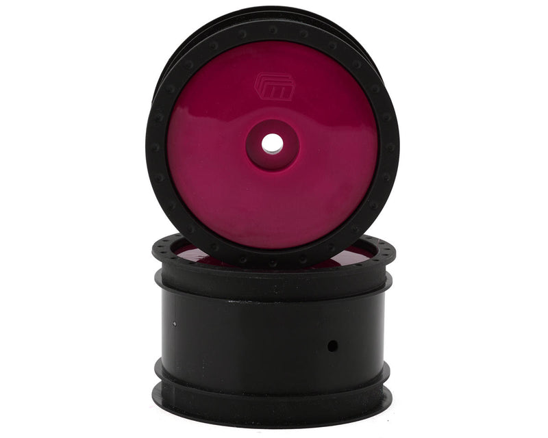Whitz Racing Products WL-REAR-HPK Hot Pink 1/10 Whiplash Rear 2.2" Sprint Car Wheels (2 Pack)