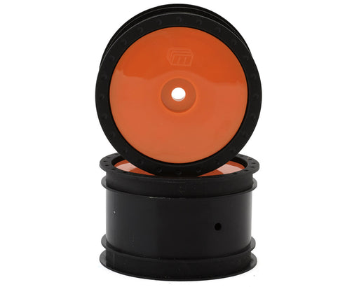 Whitz Racing Products WL-REAR-ORG Orange 1/10 Whiplash Rear 2.2" Sprint Car Wheels (2 Pack)