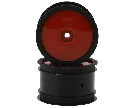 Whitz Racing Products WL-REAR-RED Red 1/10 Whiplash Rear 2.2" Sprint Car Wheels (2 Pack)