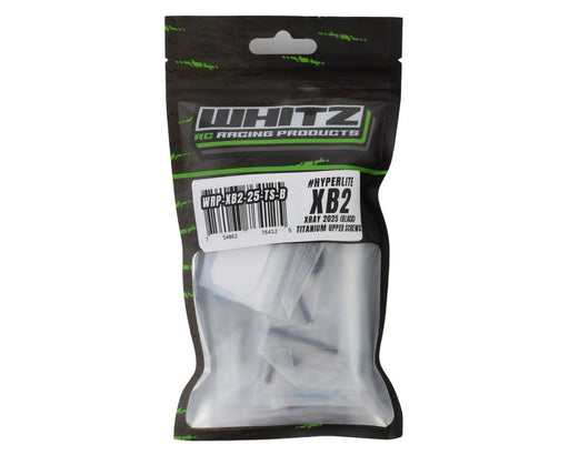 Whitz Racing Products XB2-25-TS-B Black Xray XB2 2025 HyperLite Titanium Upper Screws Kit