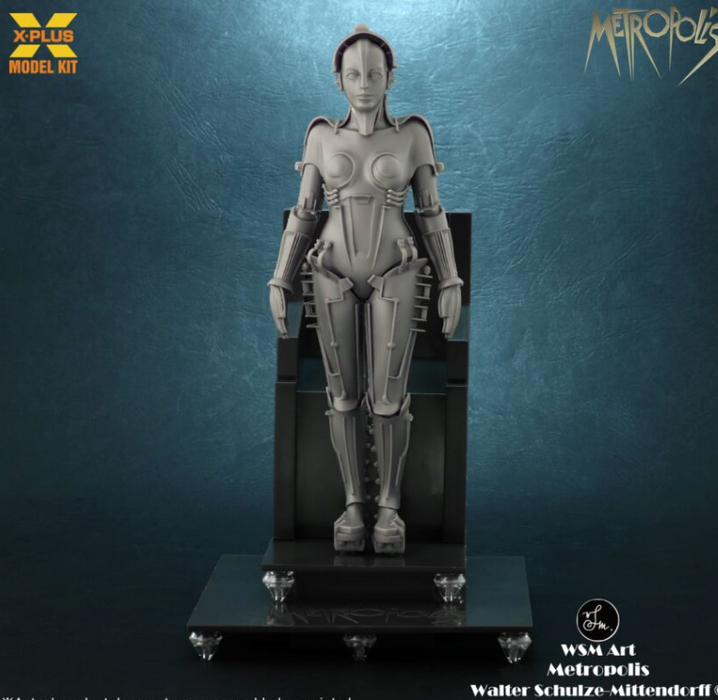 X-Plus Models 200138 1/8 Maria from Metropolis Silver Edition Figure Kit