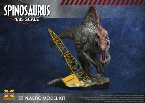 X-Plus Models 21227 1/35 Spinosaurus Jurassic Park III Figure Kit