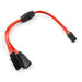Yeah Racing 0154RD Red 60-Core Y-Harness High Current Servo Extension Lead 150mm