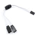 Yeah Racing 0154WT White 60-Core Y-Harness High Current Servo Extension Lead 150mm