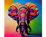 Zen Chalet CE500 Colorful Elephant 500 Piece Wooden Jigsaw Puzzle