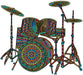 Zen Chalet DS200 Drum Set 200 Piece Wooden Puzzle