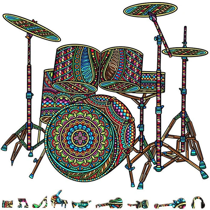 Zen Chalet DS200 Drum Set 200 Piece Wooden Puzzle