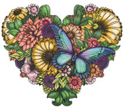 Zen Chalet FH200 Flower Heart 200 Piece Wooden Puzzle