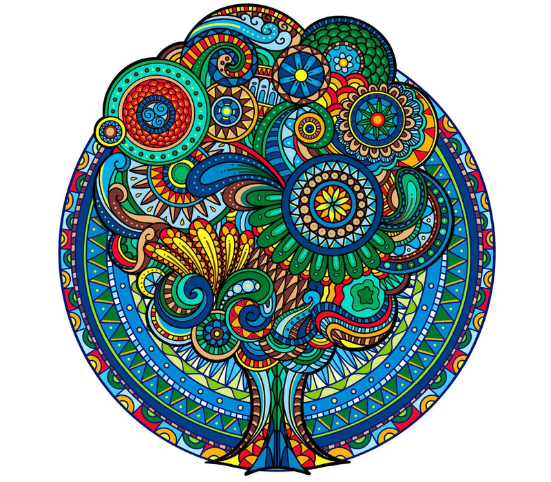 Zen Chalet FR200 Floral Retro 200 Piece Wooden Puzzle
